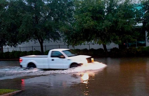 High water is being reported throughout the Houston area.