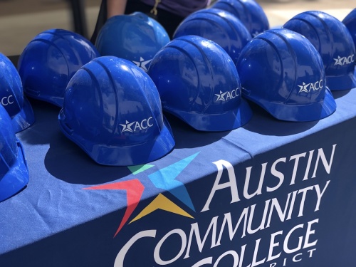 Austin Community College's manufacturing incubator will be housed in a building currently under construction on the ACC Highland campus. 