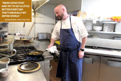 Executive Chef Bryan Beneke opened Hideaway Kitchen & Bar in 2018.