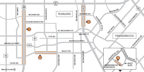 Here are four road projects to know in Pearland and Friendswood.