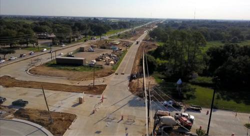 Fulshear Police Department used a drone to take an arial photo of FM 1093, which is undergoing a widening project. 
