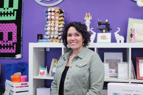 Andria Niles owns The Sparkly Elephant Sewing Lounge in Friendswood.