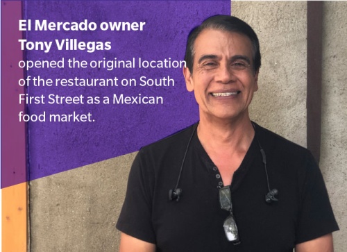 opened the original location of the restaurant on South First Street as a Mexican food market.