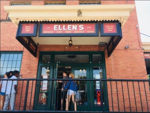 Ellen's original location is in downtown Dallas on Record Street.