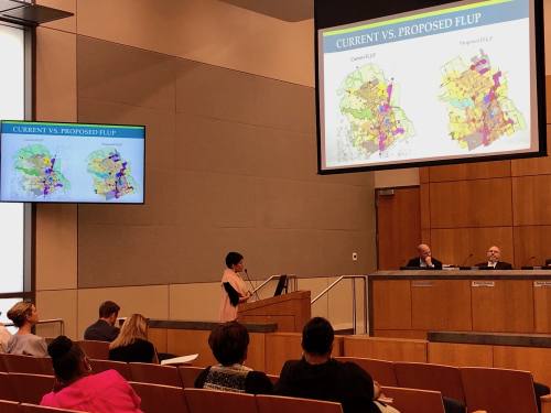 Georgetown Director of Planning Sofia Nelson presents on the 2030 Comprehensive Plan Land Use Element to City Council members at the Oct. 22 workshop.