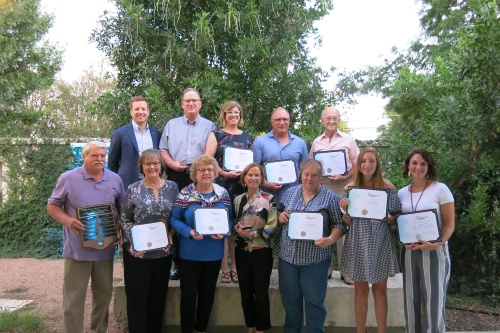 New Braunfels Parks and Recreation Department volunteer award winners.