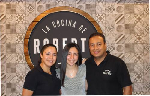 From left: Claudia, Mariana and Roberto Carlos Rubio work at the Sawdust Road restaurant. 