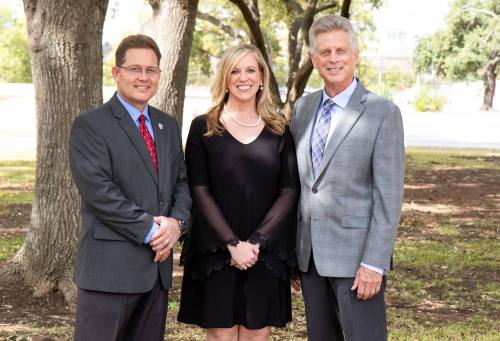 Drew Wells (left), Jamie Lee Case (middle) and Lee Hitchcock were appointed to new staff positions.